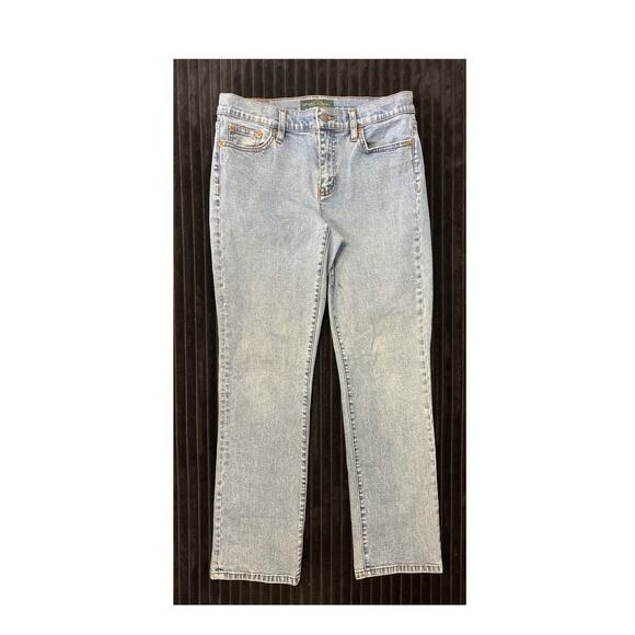 Lauren Ralph Lauren Women’s Bootcut Jeans – Size 6, Light Wash, Stretch Denim - Picture 1 of 2